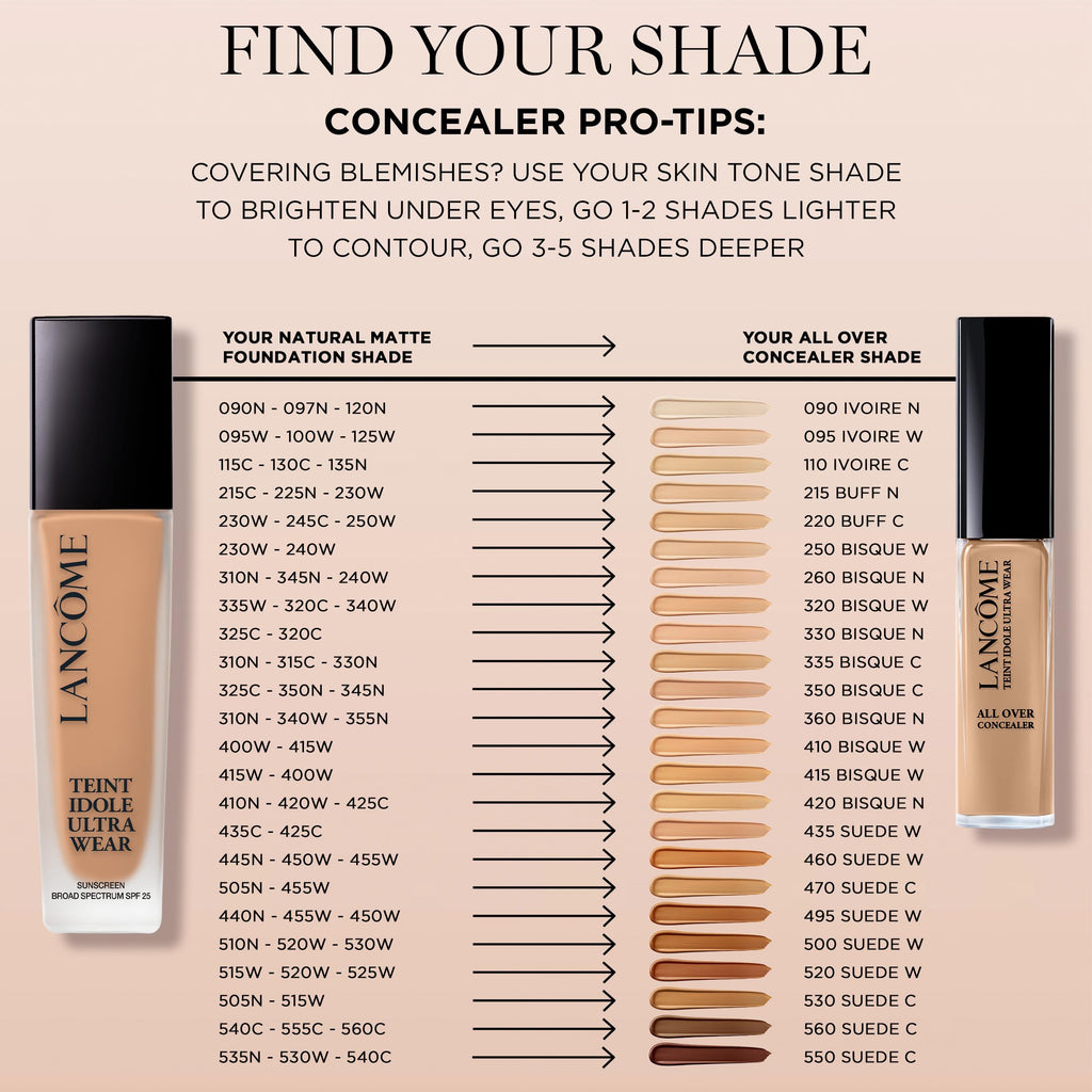 Lancôme Teint Idole Ultra Wear Natural Matte Foundation – 24HR Longwear, Hydration, Waterproof – 230W