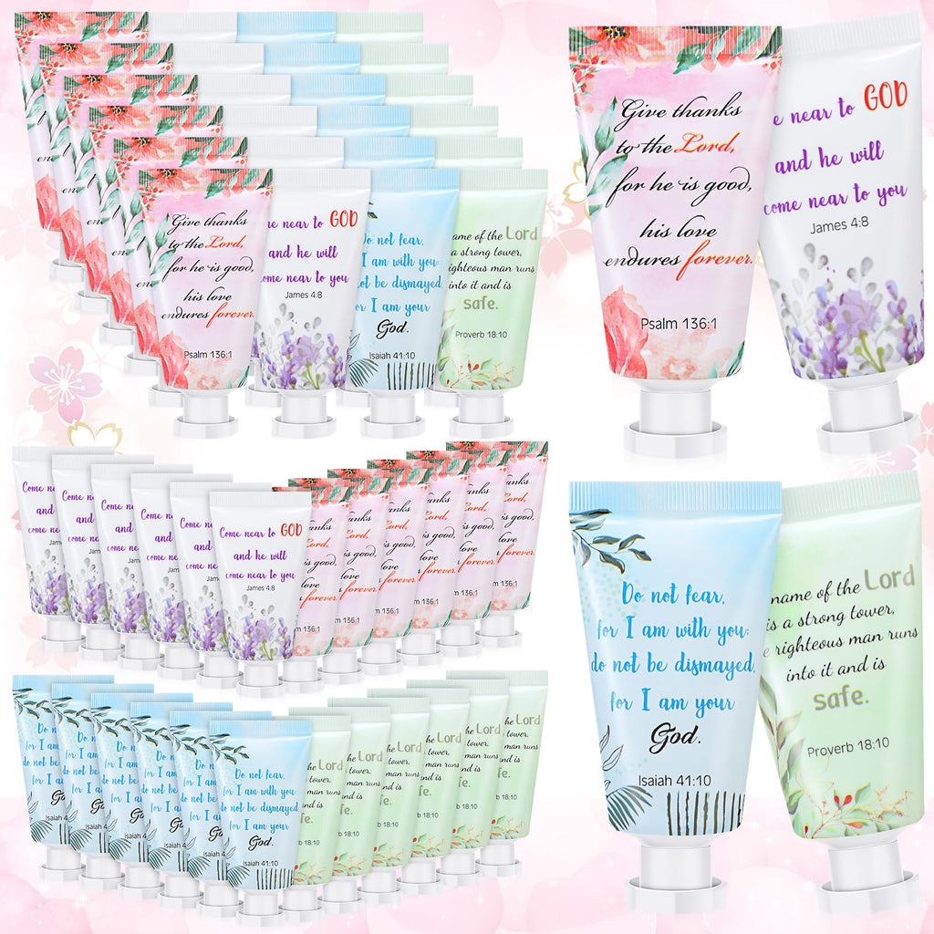 Landhoow 24 Pack Christmas Christian Hand Cream Gift Set – Travel Size 30ml Lotions