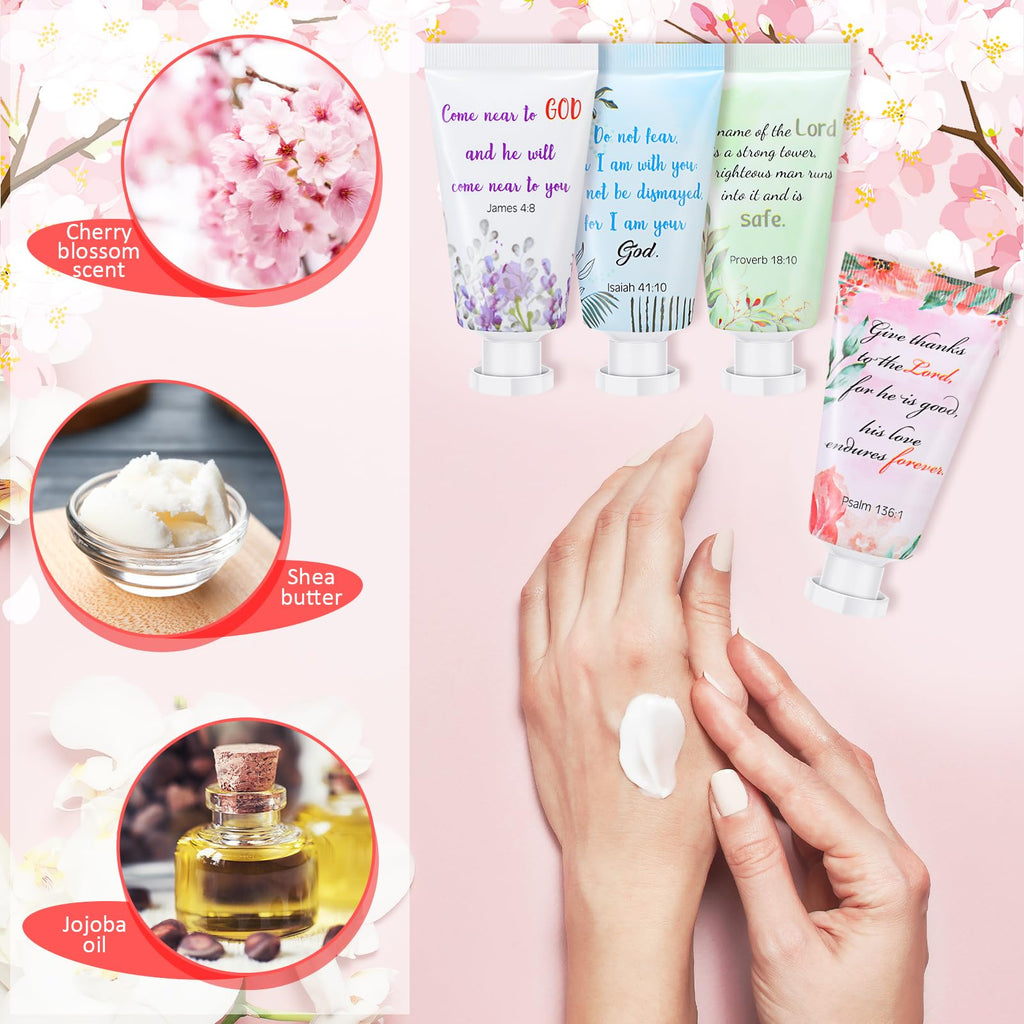 Landhoow 24 Pack Christmas Christian Hand Cream Gift Set – Travel Size 30ml Lotions