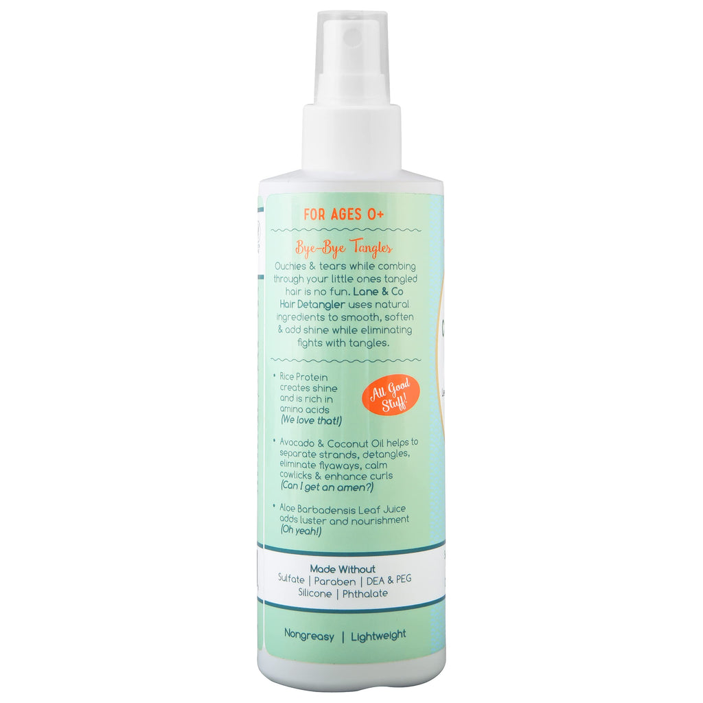 LANE & CO. Conditioning Detangler Spray for Kids & Babies – Leave-In Hair Conditioner, Plant-Based, 8 oz
