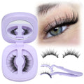 LANFLOWER Magnetic Eyelash with Applicator – Wispy Lash Clusters