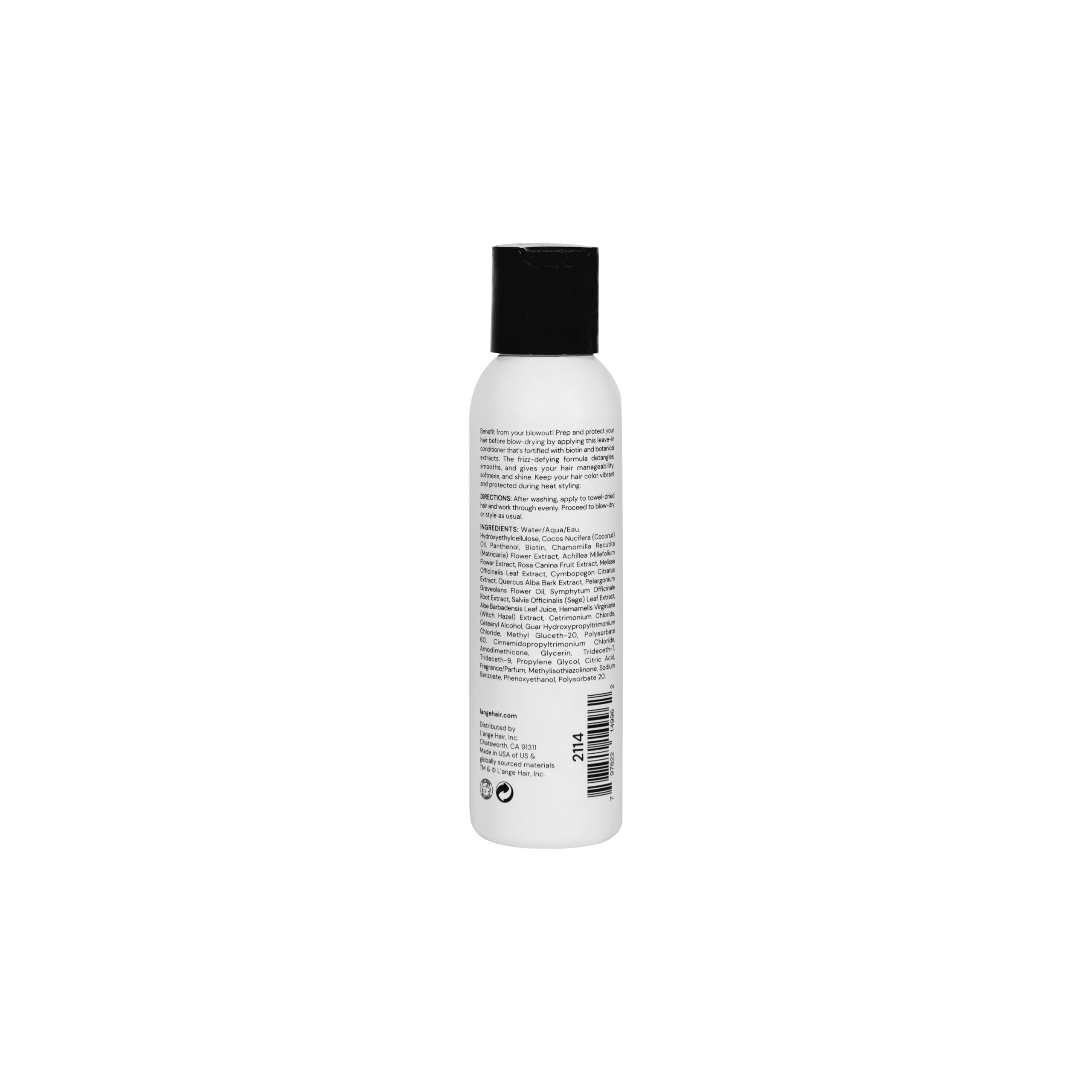 L'ANGE HAIR Envie Leave-In Conditioner – Biotin, Coconut Oil, UV Blocker (4 oz)
