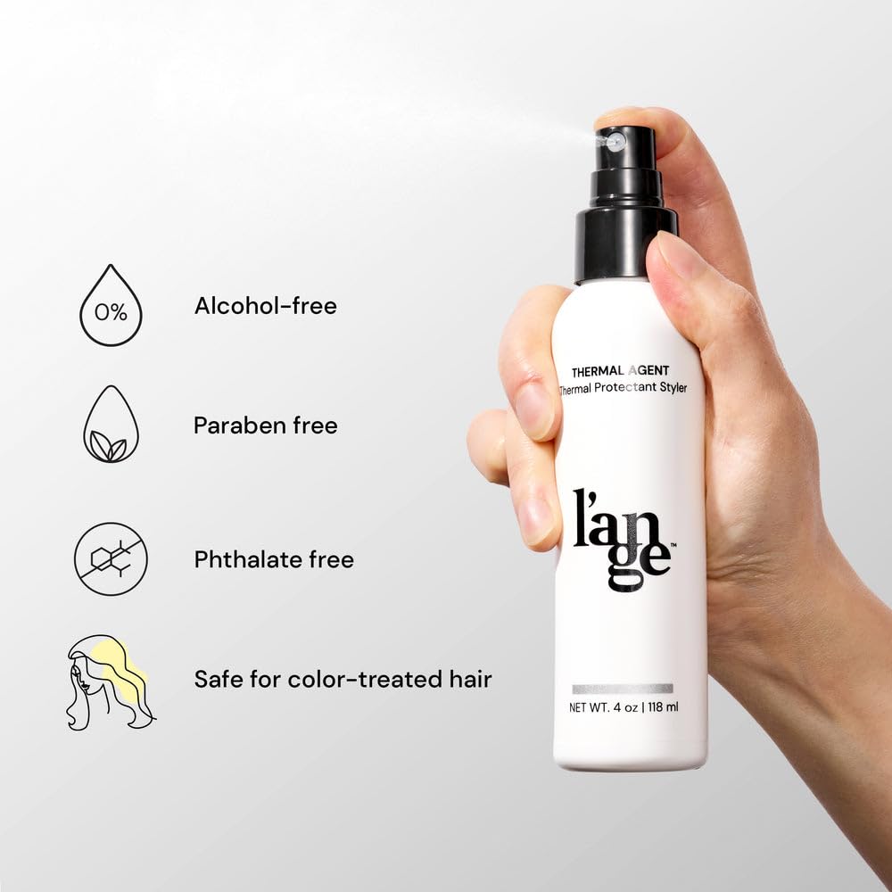 L'ANGE HAIR Thermal Agent - Heat Protectant Spray Up to 450°F | Lightweight Shine & Frizz Control
