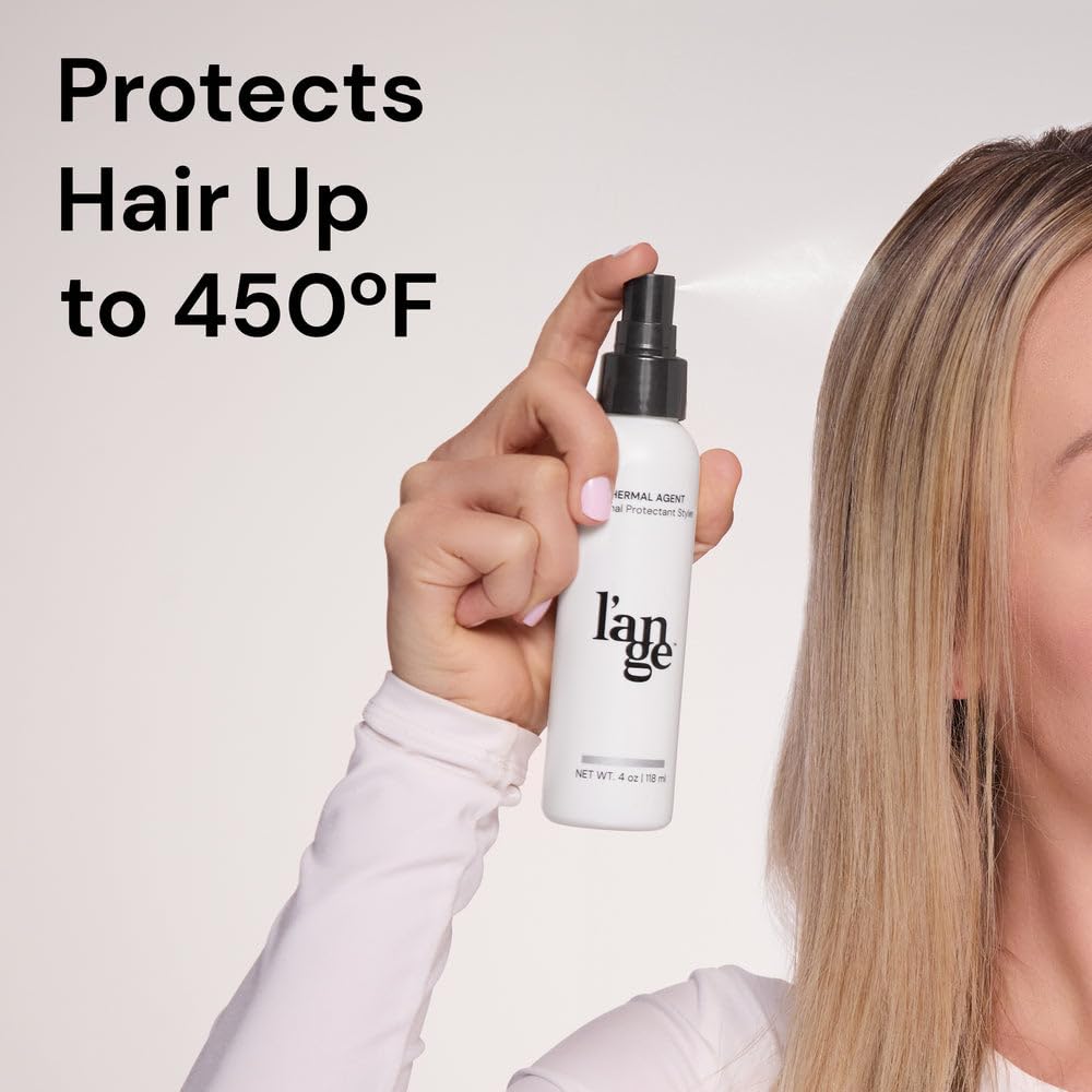 L'ANGE HAIR Thermal Agent - Heat Protectant Spray Up to 450°F | Lightweight Shine & Frizz Control