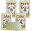 Lanman & Kemp Florida Water Scented Soap Bar – 3.35 oz (Pack of 4)