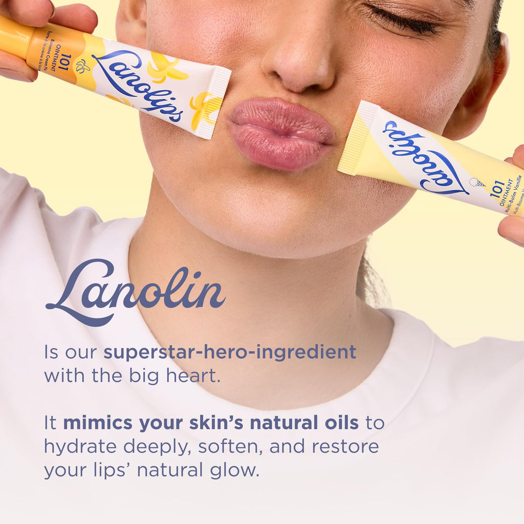 Lanolips 101 Ointment – Glazed Donut Lip Balm for Hydration & Multipurpose Care (0.52 oz)