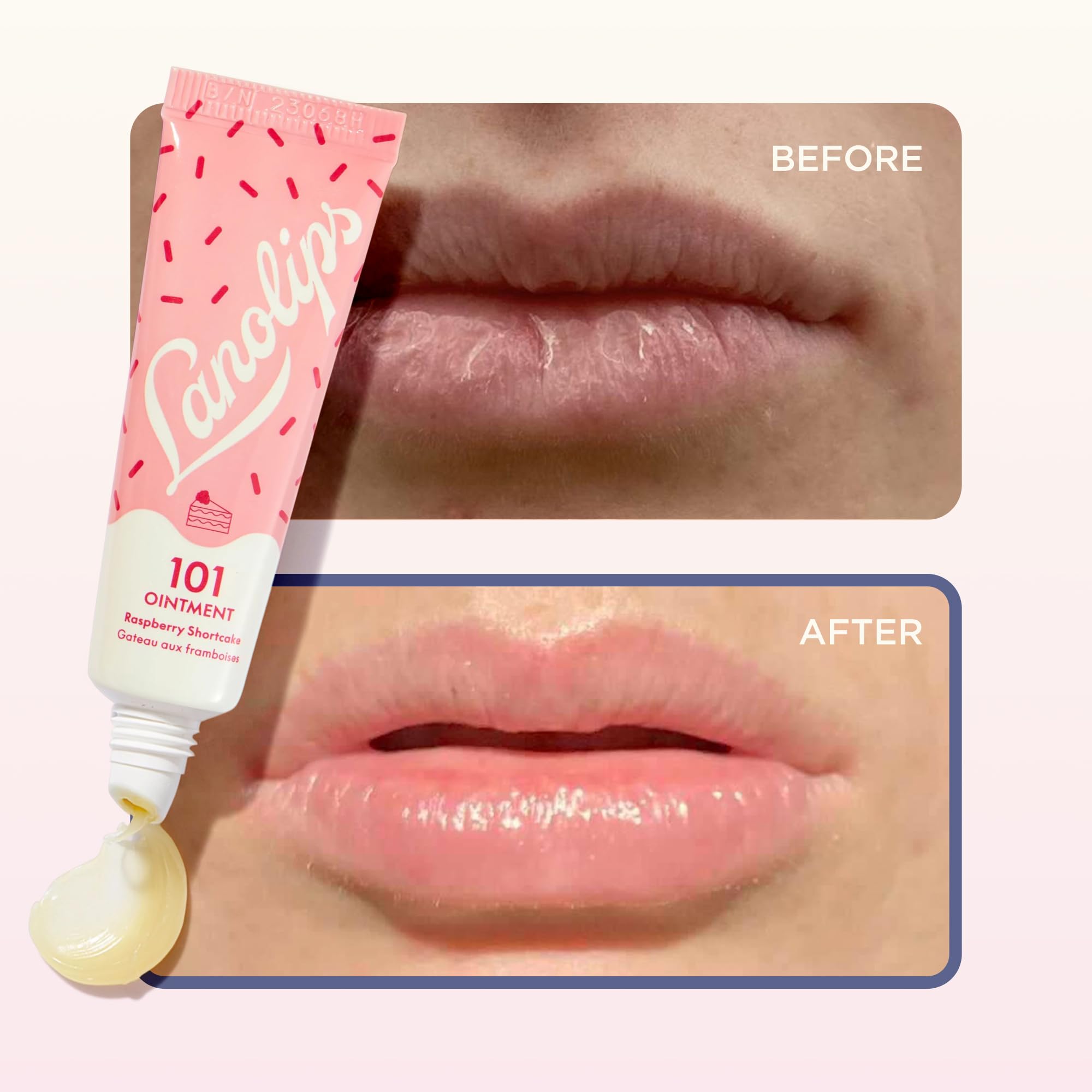 Lanolips 101 Ointment Raspberry Shortcake – Hydrating Lip Balm & Multi-Balm (0.52 oz)