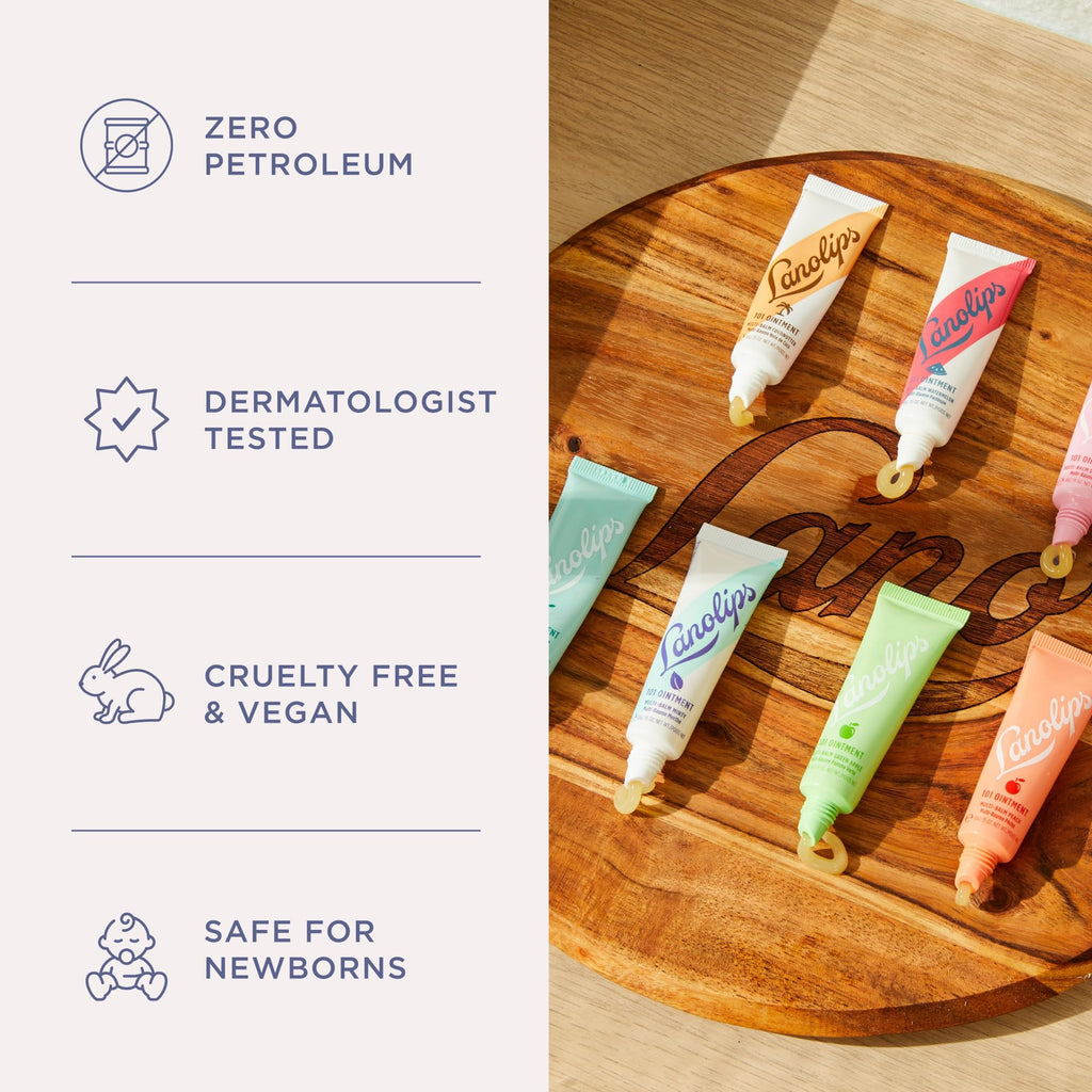Lanolips 101 Ointment Strawberry Lip Balm 0.52 oz – Hydration for Lips & More
