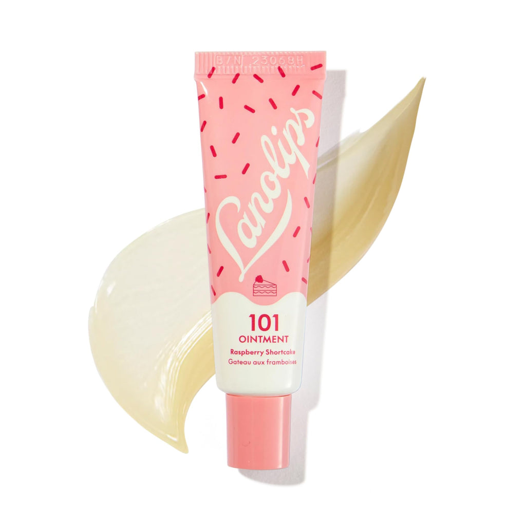 Lanolips 101 Ointment Raspberry Shortcake – Hydrating Lip Balm & Multi-Balm (0.52 oz)