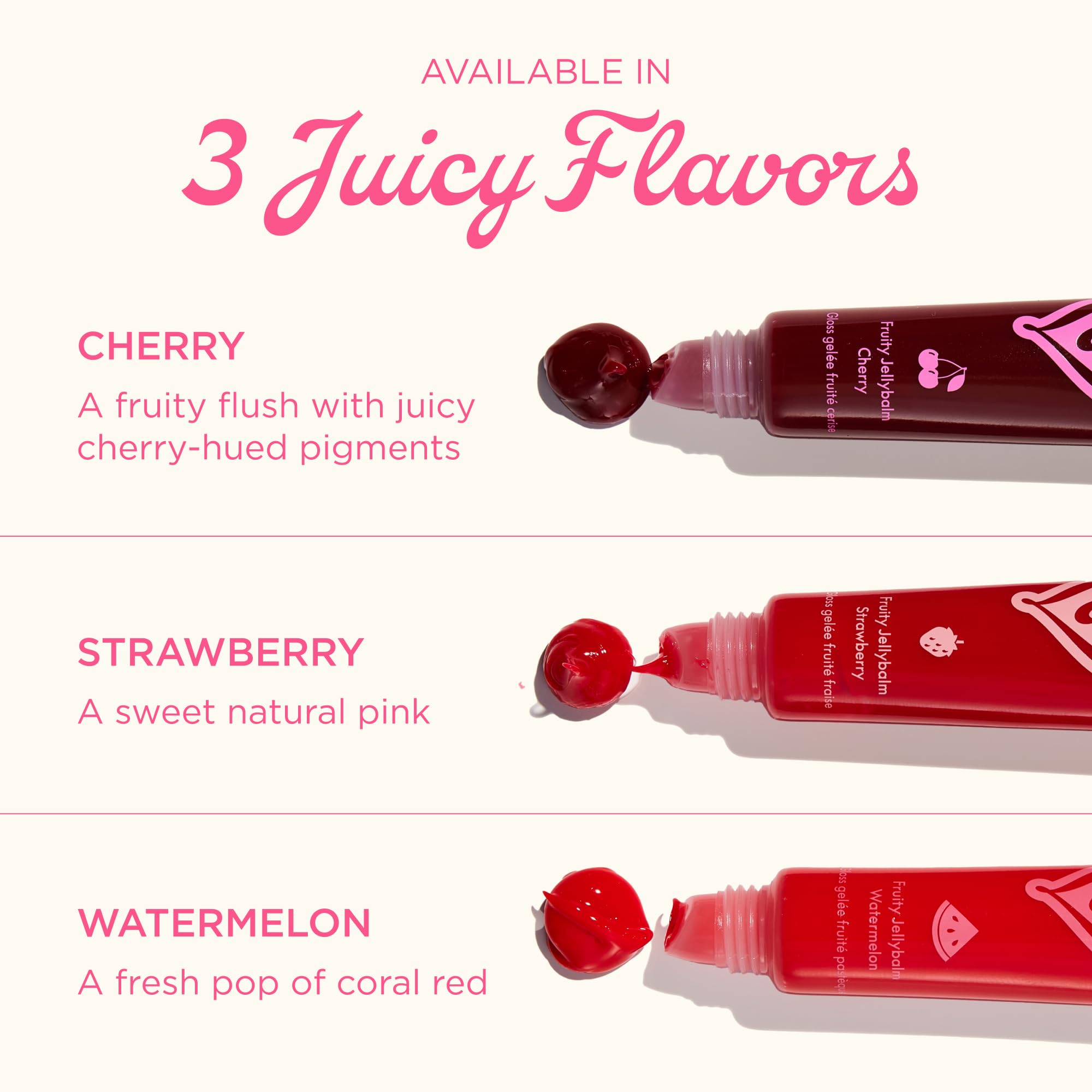 Lanolips Fruity Jellybalm Cherry – Tinted Lip Balm with Lanolin