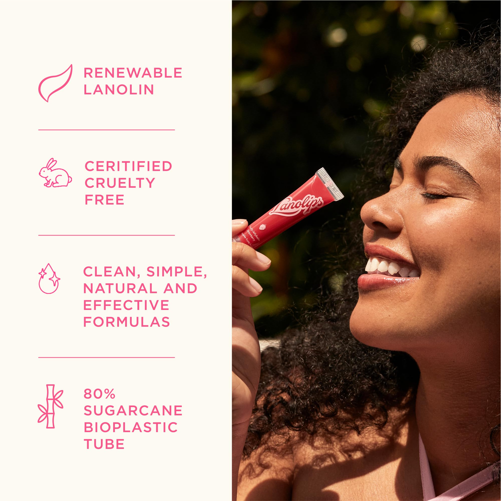 Lanolips Glossybalm Candy Bauble – Ultra Hydrating Tinted Lip Gloss with Lanolin & Vitamin E