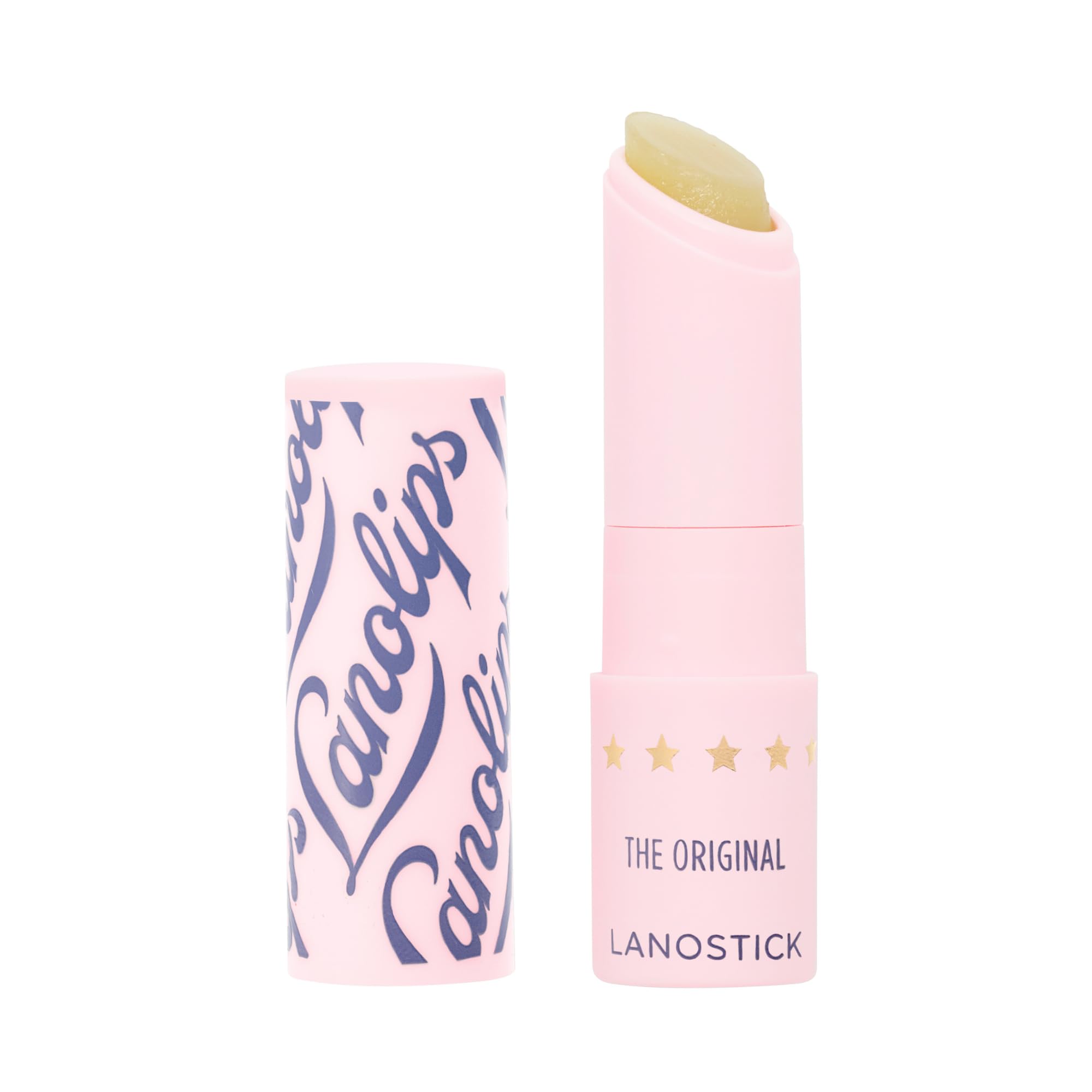 Lanolips Lanostick Lip Balm – Deep Hydration with Lanolin, Castor & Jojoba Oils (3.3g)