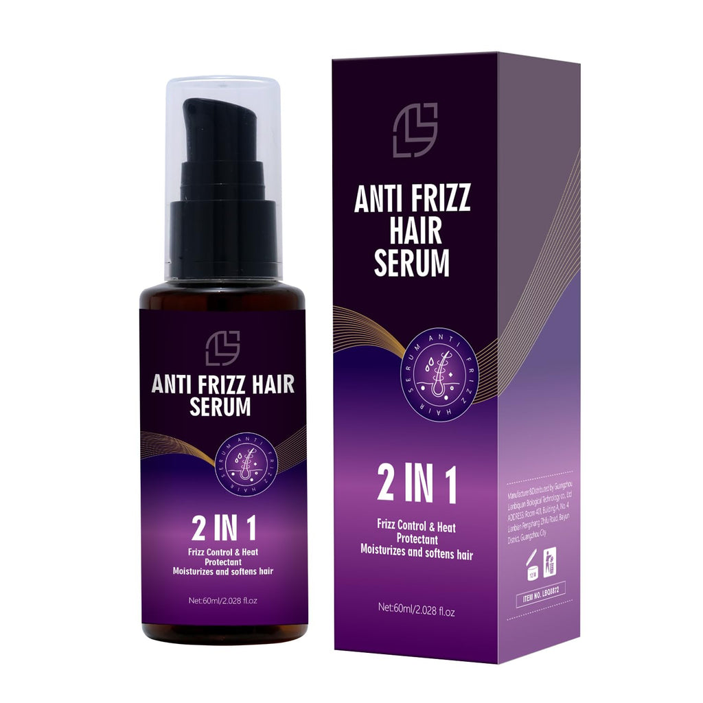 Lanthome Anti Frizz Hair Serum – 2in1 Frizz Control & Heat Protection | 60mL