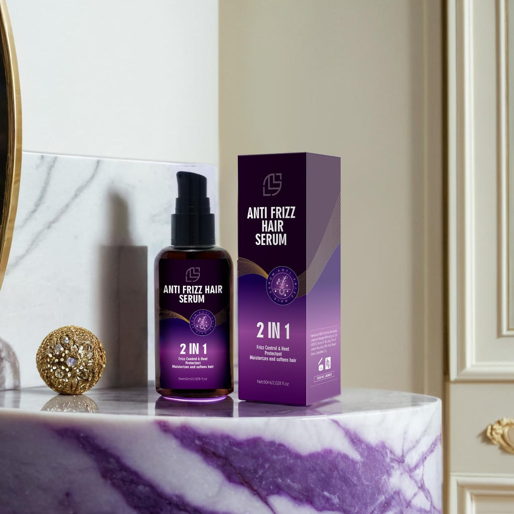 Lanthome Anti Frizz Hair Serum – 2in1 Frizz Control & Heat Protection | 60mL