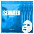LAPCOS Seaweed Sheet Mask – Deep Hydration & Purification with Hyaluronic Acid (5-Pack)