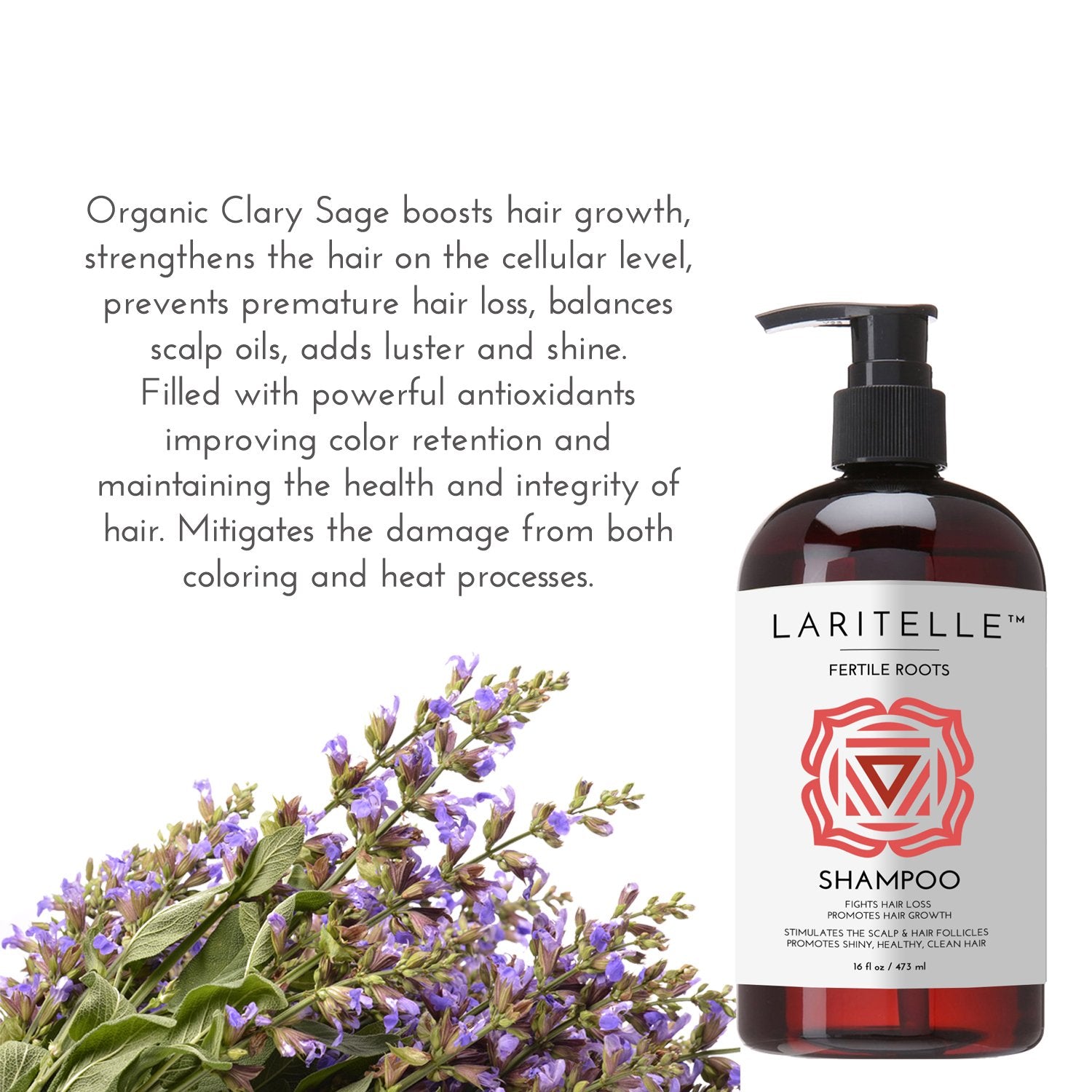 Laritelle Organic Shampoo Fertile Roots – Strengthen, Nourish & Promote Healthy Growth