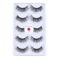 LASGOOS Luxurious 100% Mink Lashes 3D Eyelashes 12-16mm – Handmade, Cruelty-Free, 5 Pairs (A12)