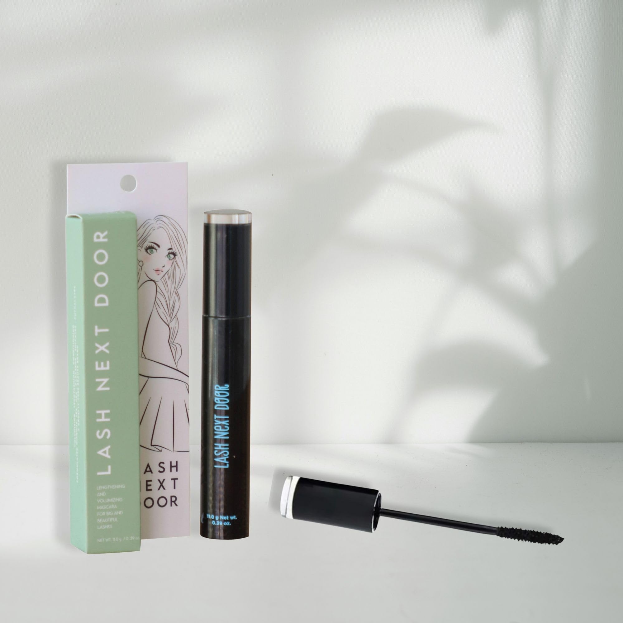 Lash Next Door Water Resistant Mascara – Black Volume & Length, Smudge-Proof, 2-Pack