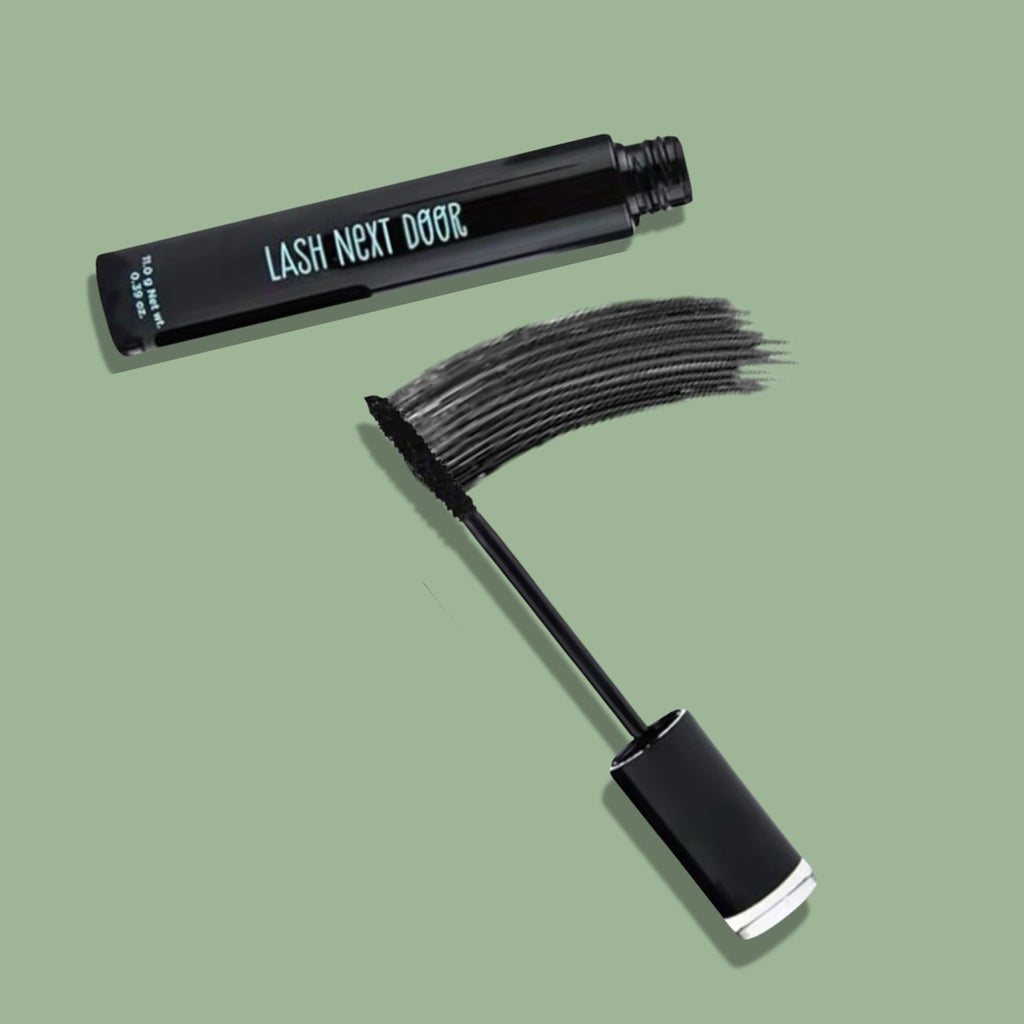 Lash Next Door Water Resistant Mascara – Black Volume & Length, Smudge-Proof, 2-Pack