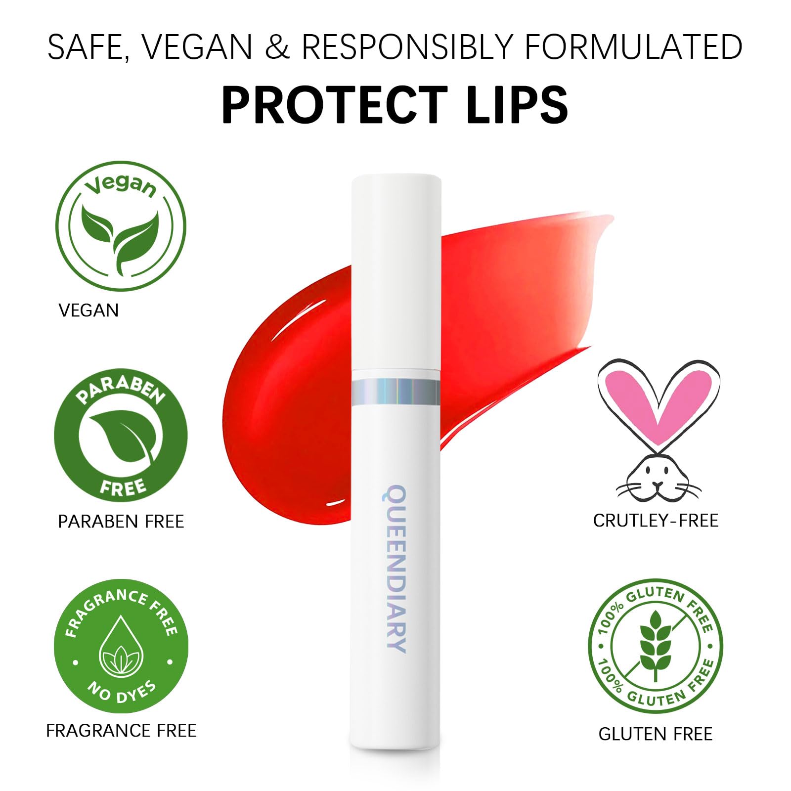 Lashcharm Lip Stain Peel Off – Long-Lasting Matte Lip Tint, Waterproof & Transfer-Proof (04 Darling Stain)