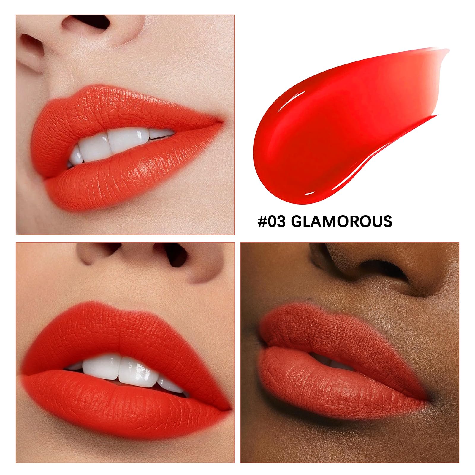 Lashcharm Lip Stain Peel Off - Long-Lasting Waterproof Matte Tint (Glamorous Stain)