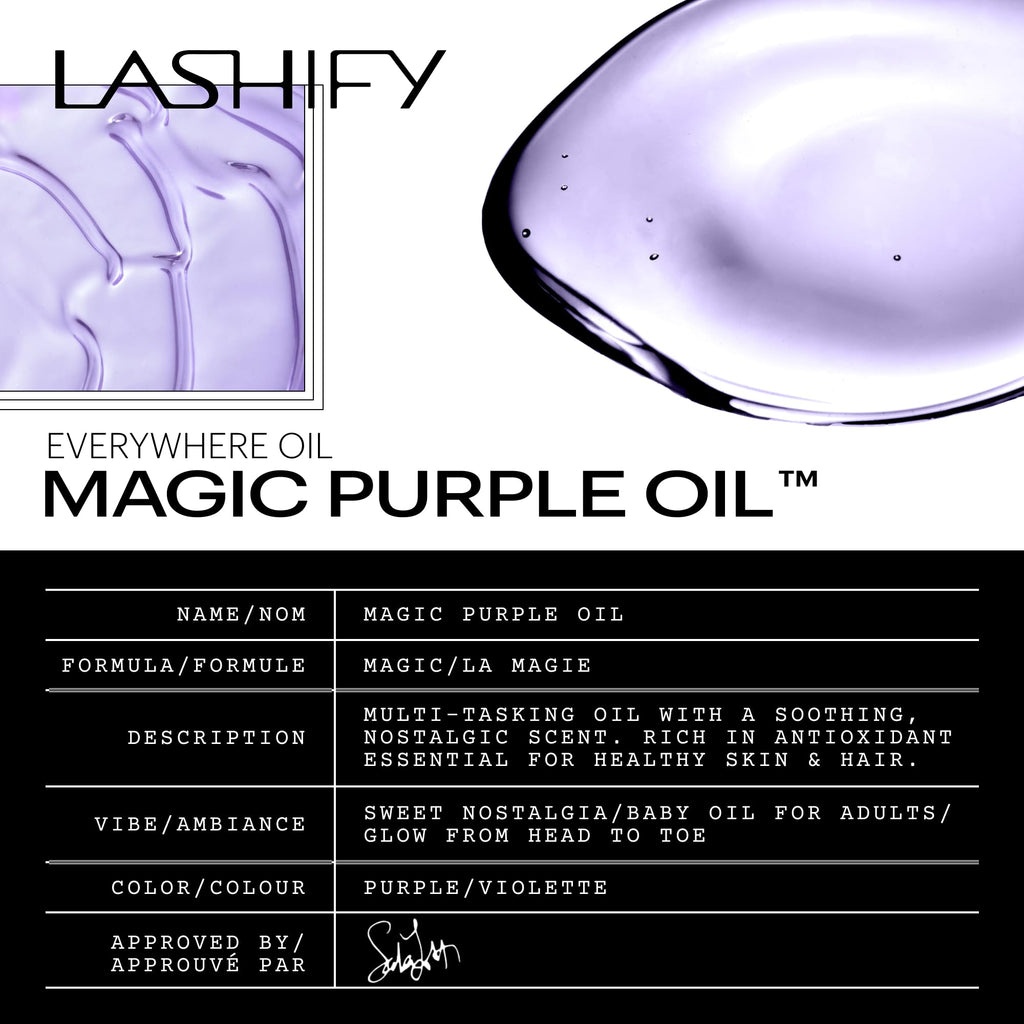 Lashify Magic Purple Oil – Head to Toe Hydration for Face, Hair & Body