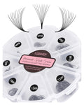 LASHVIEW 1000 Fans 10D Premade Volume Eyelash Extensions – D Curl, Thin Base