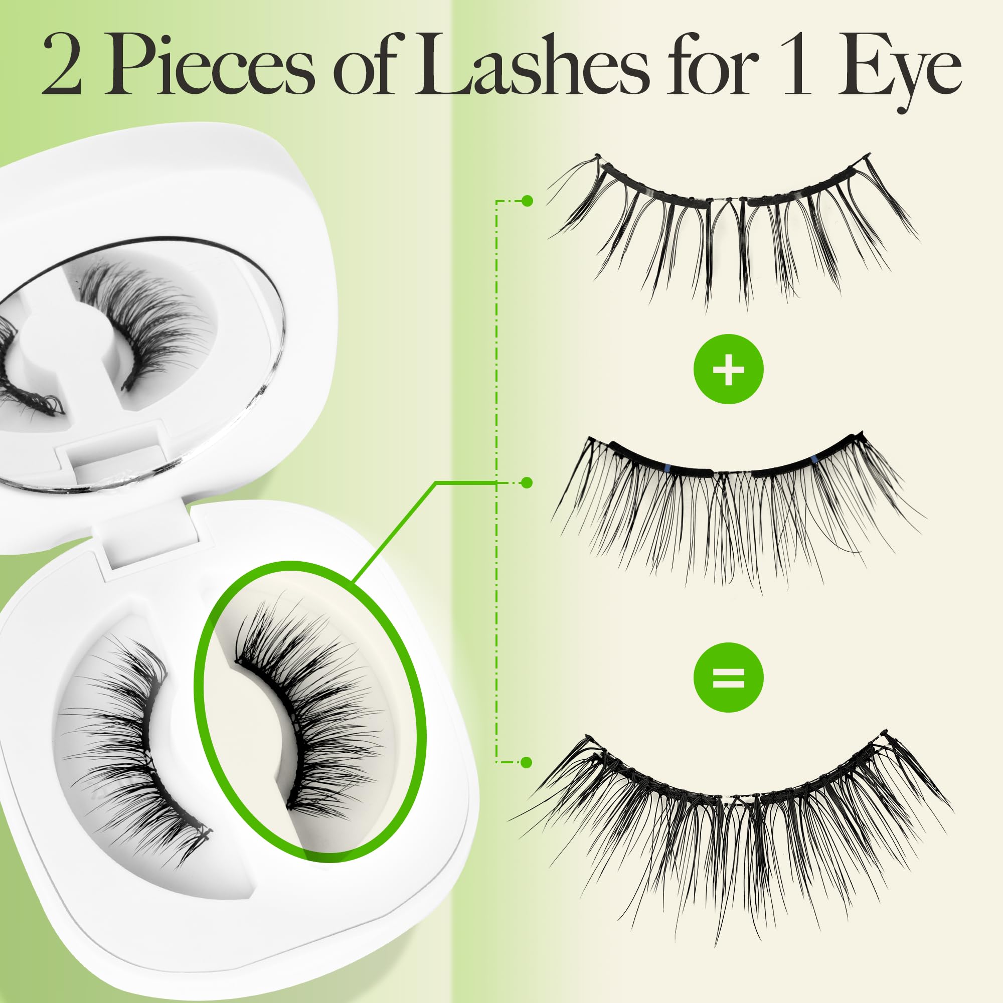 LASHVIEW Upgrade Soft Magnetic Eyelashes with Applicator – No Glue Needed, Reusable, All-Day Comfort