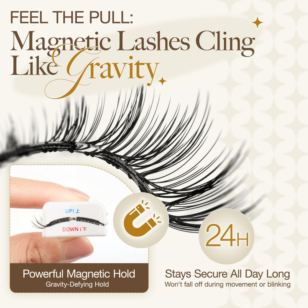 LASHVIEW Update Soft Magnetic Eyelashes Kit CT32 – Natural Look, Reusable