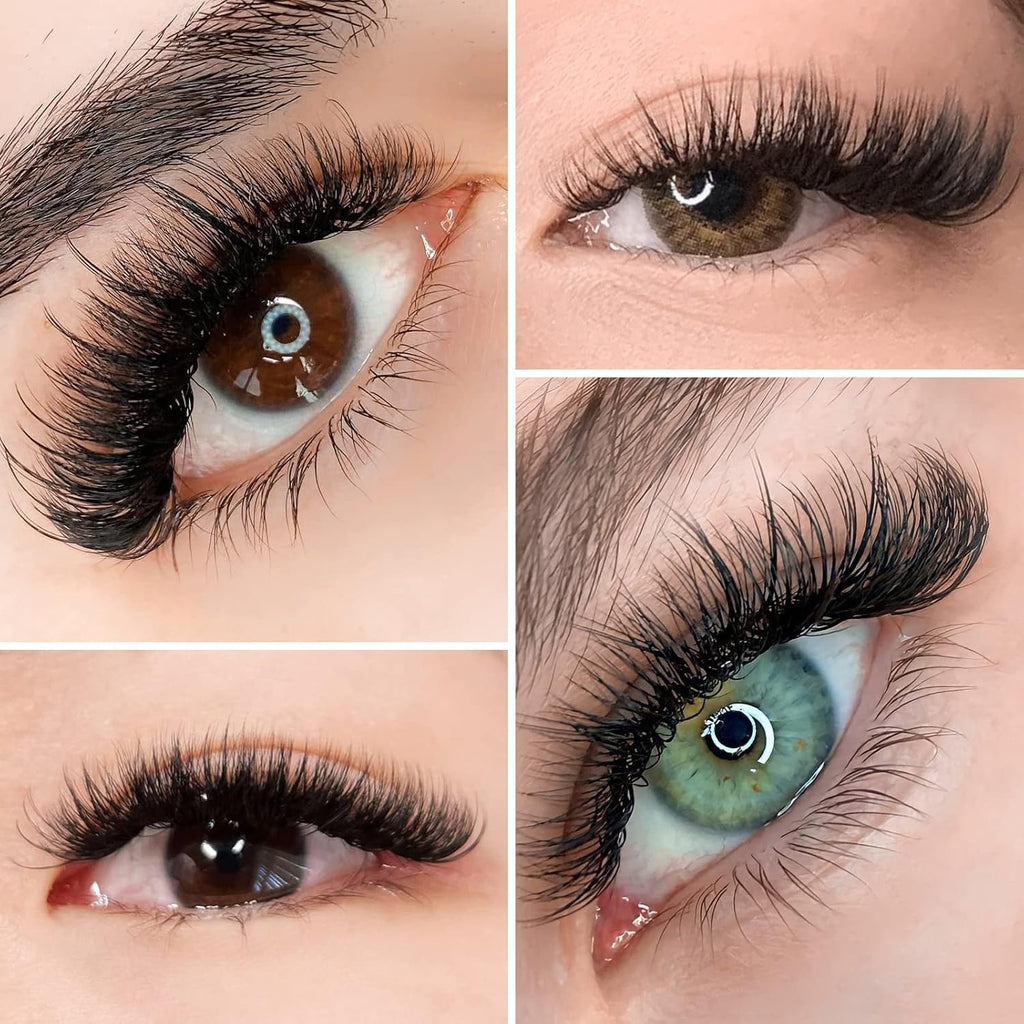 LASHVIEW 1000 Premade Volume Eyelash Extensions — 5D/10D, C&D Curl, 9-16mm