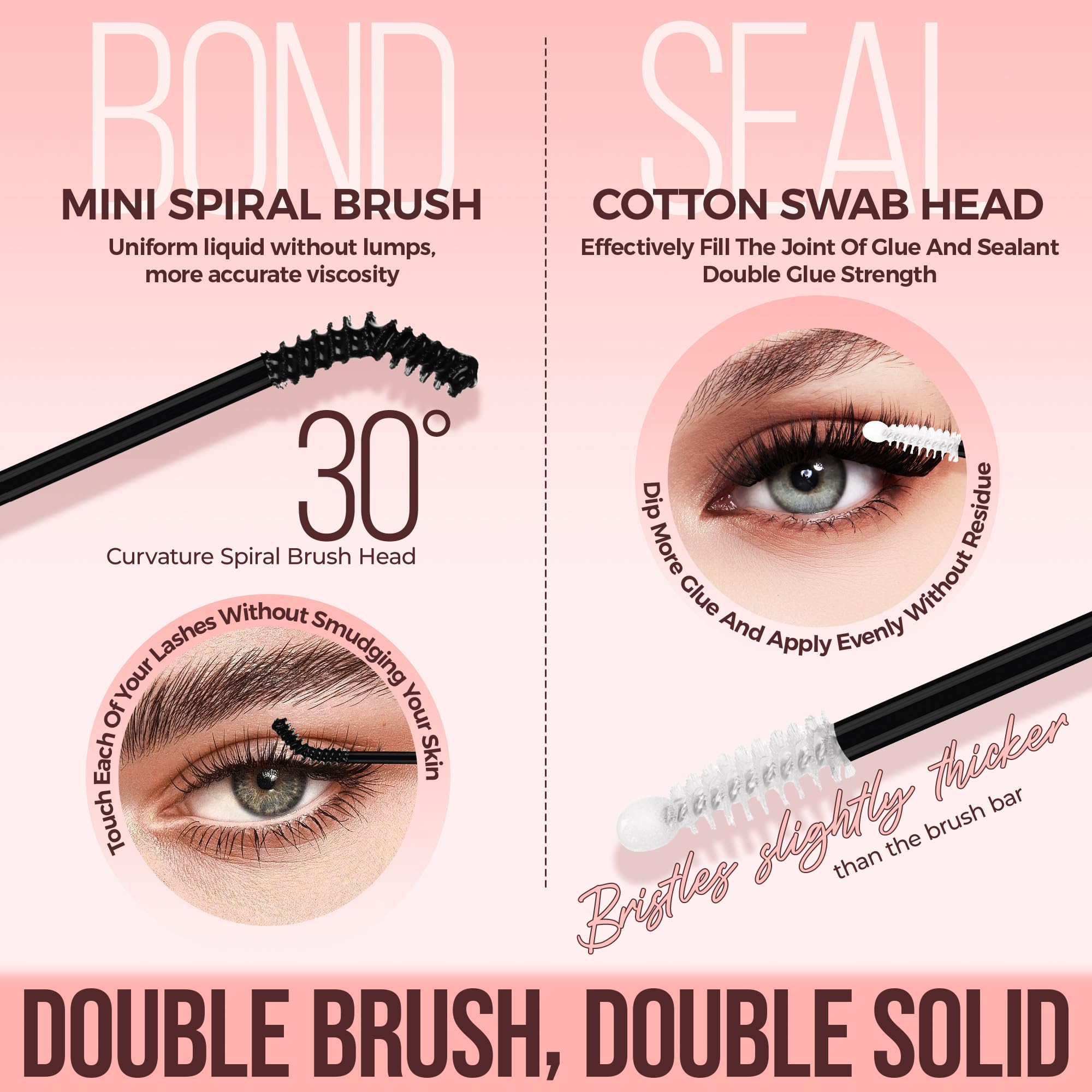 LASHVIEW Lash Glue Bond and Seal – 2-in-1 Waterproof Cluster Lash Adhesive for DIY Extensions