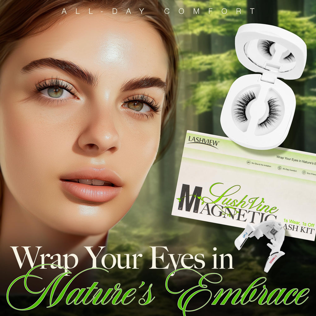 LASHVIEW Upgrade Soft Magnetic Eyelashes with Applicator | Reusable, Glue-Free, All-Day Comfort