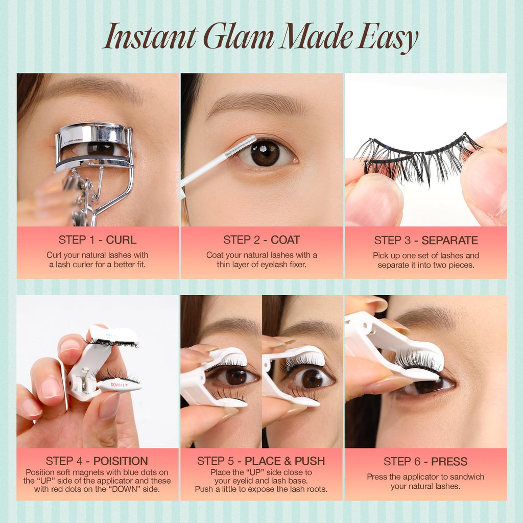 LASHVIEW Soft Magnetic Eyelashes Kit – Natural Look with 0.17mm Ultra-Thin Magnets