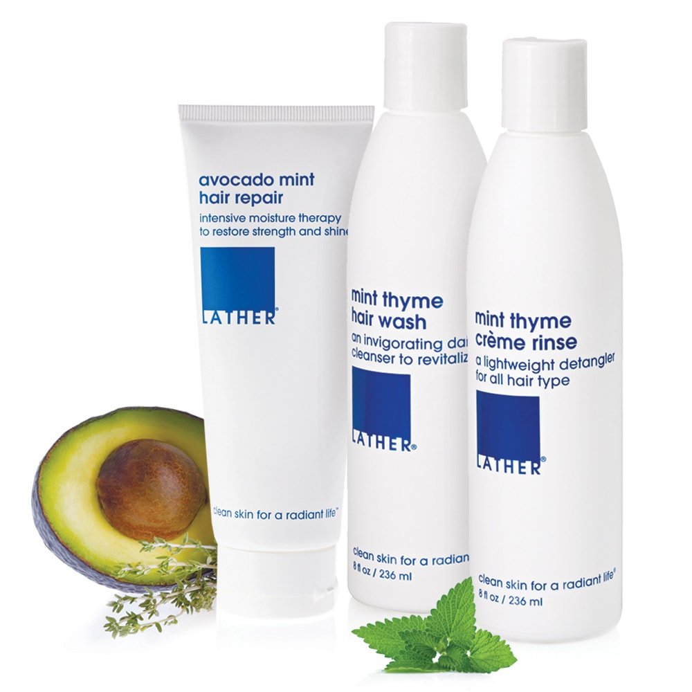LATHER Appoint-Mint: Gentle Daily Shampoo, Detangler & Leave-In Mask – Sulfate-Free for All Hair Types