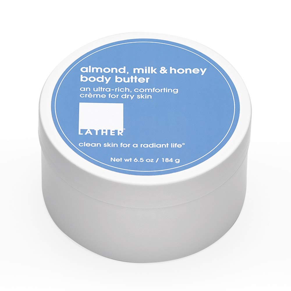 LATHER Almond Milk and Honey Body Butter – Deep Hydration, Non-Greasy