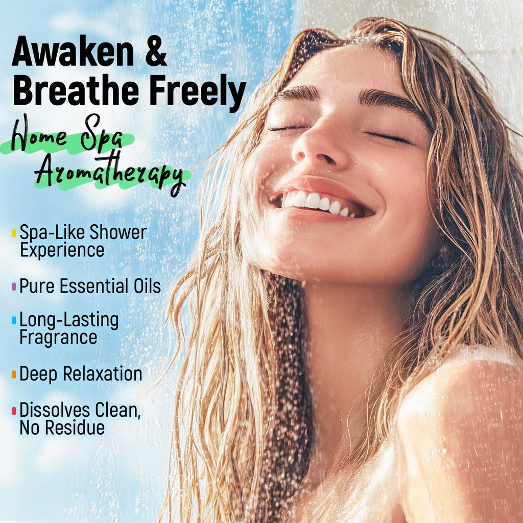 Lather Valley Shower Steamers Aromatherapy & Sport – 30 Pack with 100% Pure Essential Oils