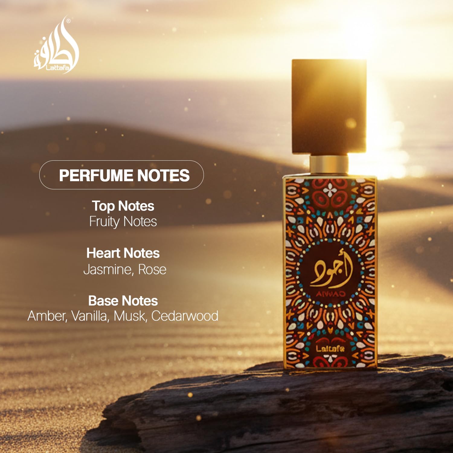 Lattafa Ajwad Eau de Parfum Spray for Unisex – 2.0 oz
