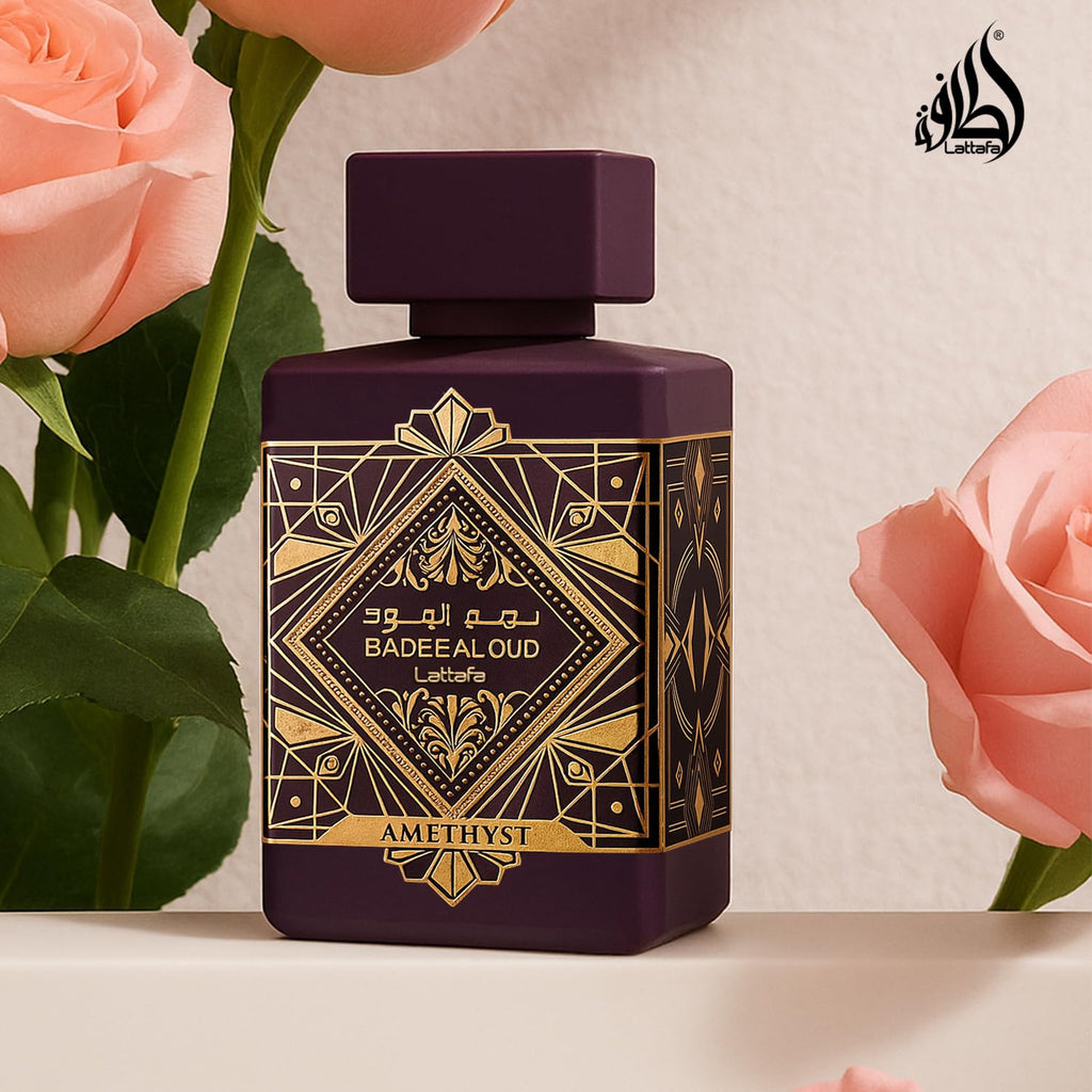 Lattafa Bade'e Al Oud Amethyst – Unisex Eau de Parfum 100 ml | Amber Vanilla Fragrance