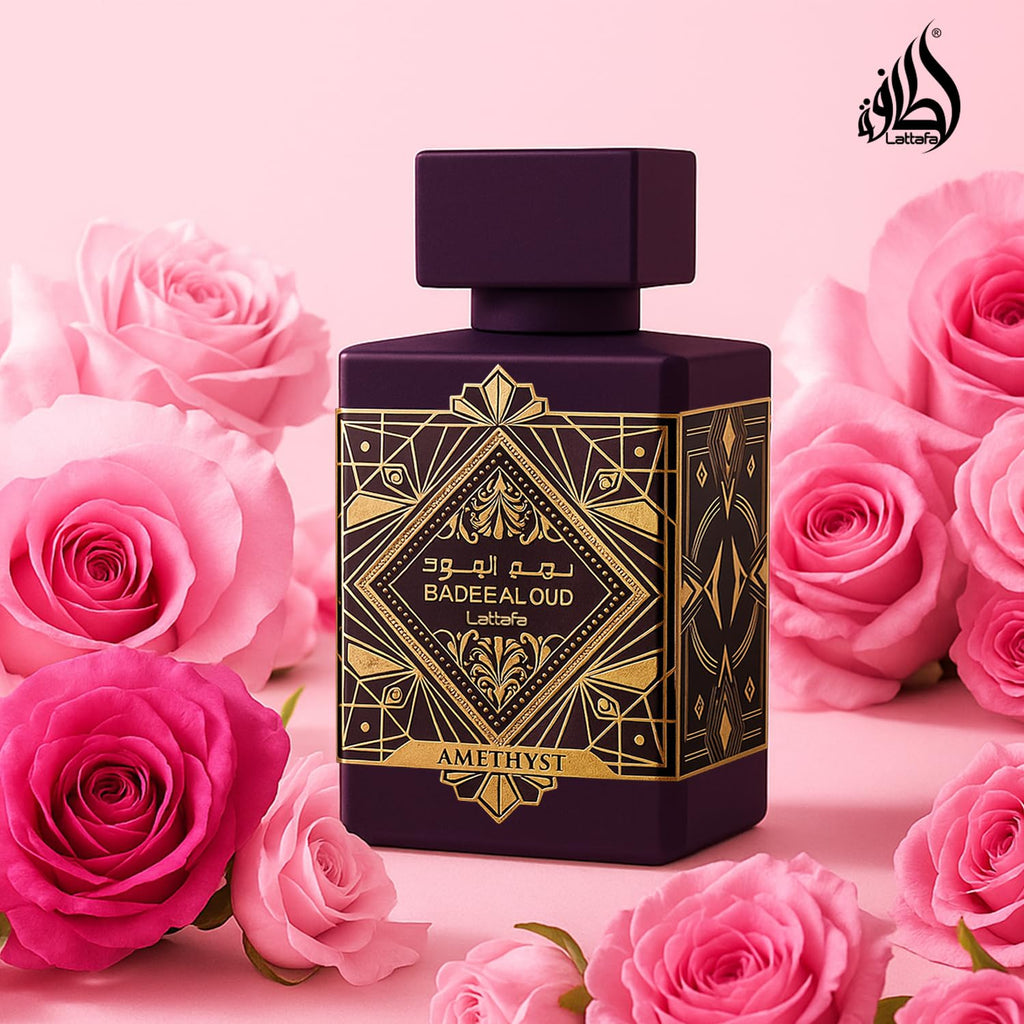 Lattafa Bade'e Al Oud Amethyst – Unisex Eau de Parfum 100 ml | Amber Vanilla Fragrance