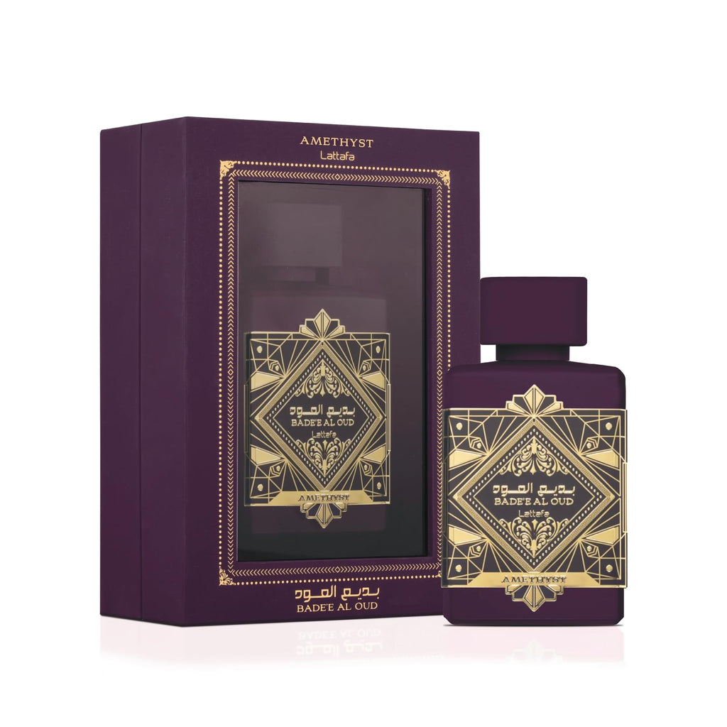 Lattafa Bade'e Al Oud Amethyst – Unisex Eau de Parfum 100 ml | Amber Vanilla Fragrance