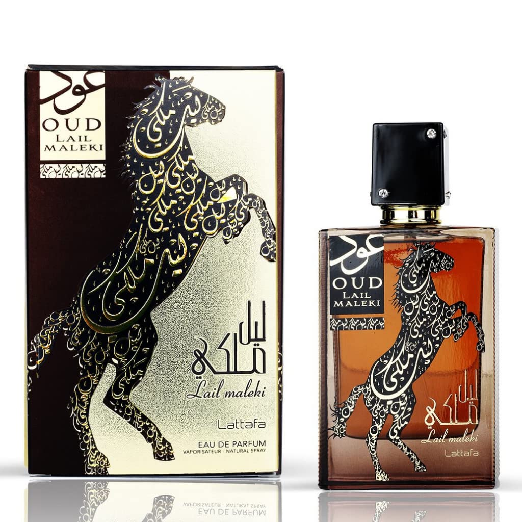 Lattafa Lail Maleki Oud Unisex EDP, 3.4 oz – Amber Oud Scent