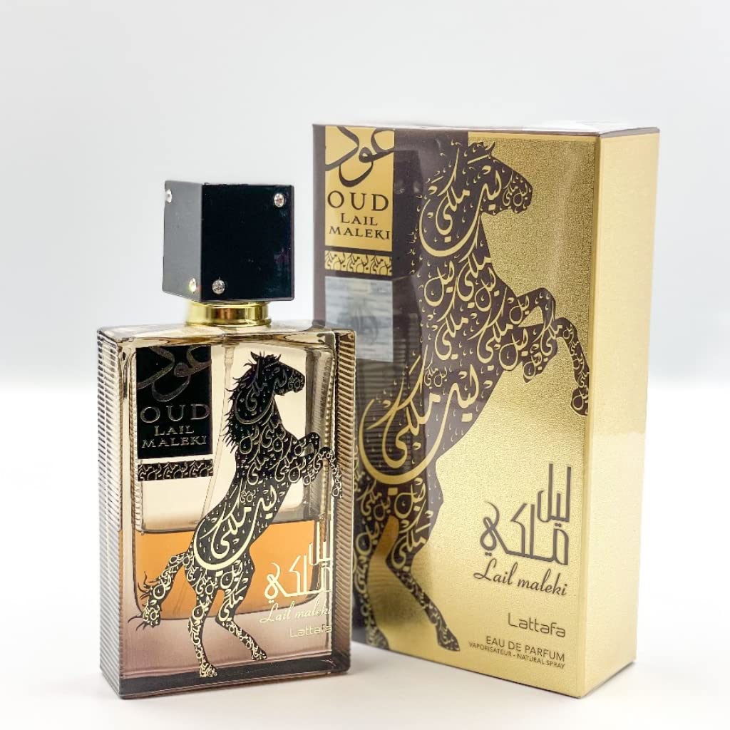 Lattafa Lail Maleki Oud Unisex EDP, 3.4 oz – Amber Oud Scent
