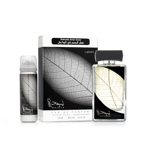Lattafa Najdia 2-Piece Set for Men: 3.4 oz EDP Spray + 1.7 oz Deodorant