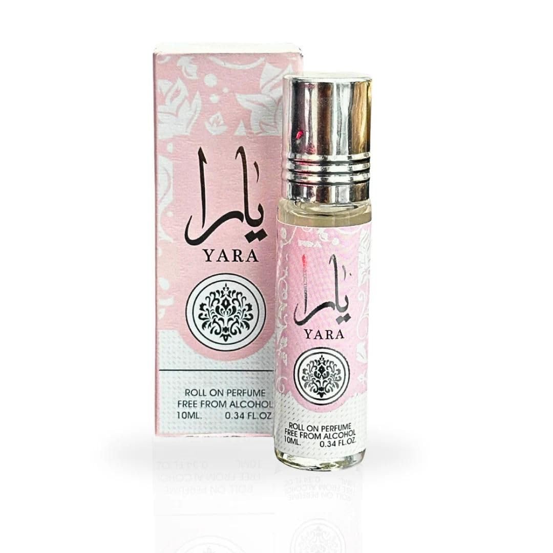 Lattafa Yara Roll-On Perfume Oil – 12 x 10 ml (0.34 fl oz) | Alcohol-Free & Long-Lasting