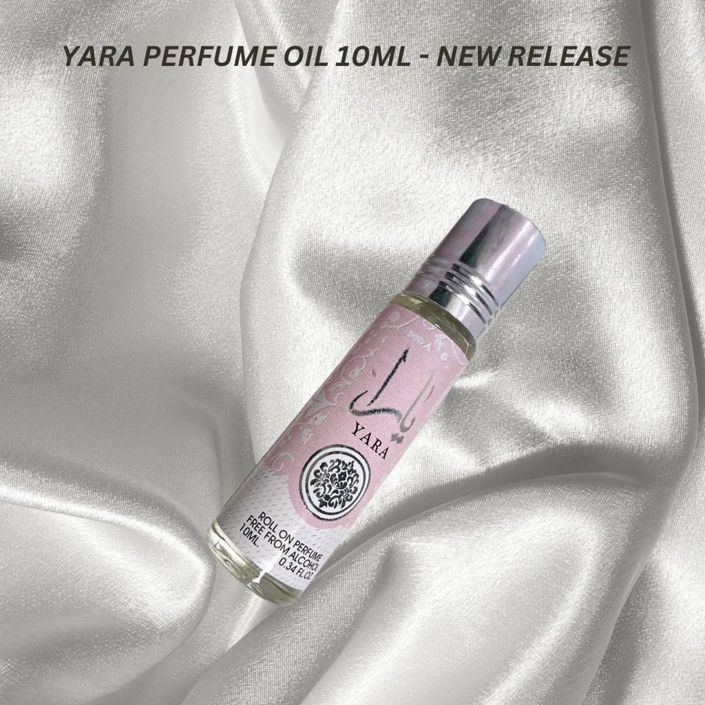 Lattafa Yara Roll-On Perfume Oil – 12 x 10 ml (0.34 fl oz) | Alcohol-Free & Long-Lasting
