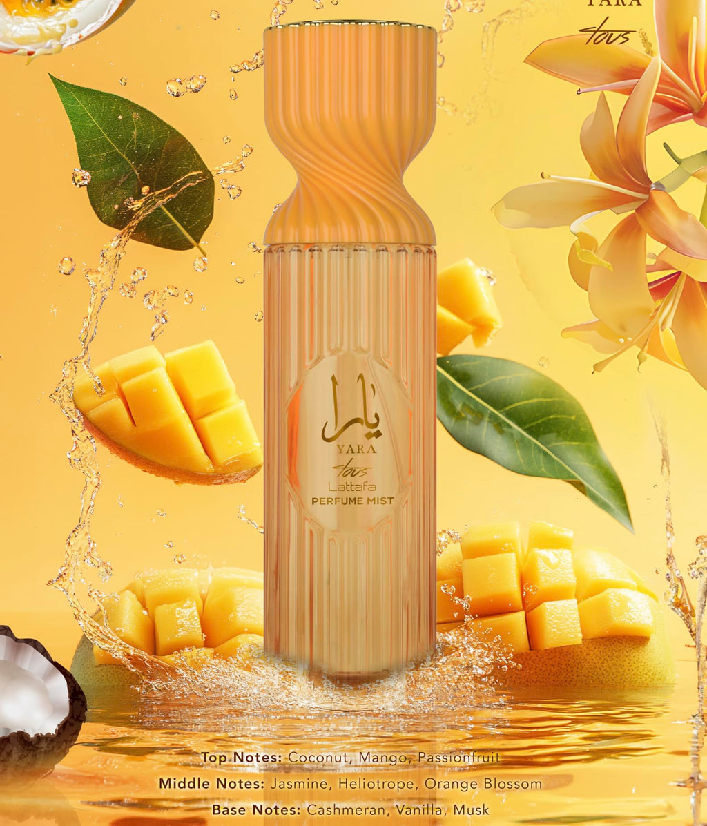 Lattafa Yara Tous Perfume Mist 250ml – Tropical Coconut, Mango & Passionfruit