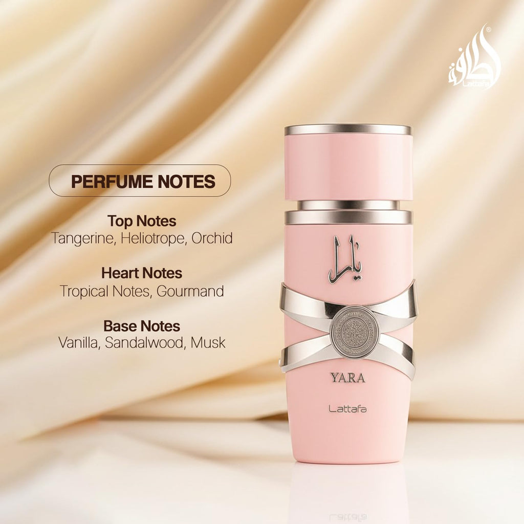Lattafa Yara Eau de Parfum for Women – Vanilla, Fruity & Floral, 100 ml