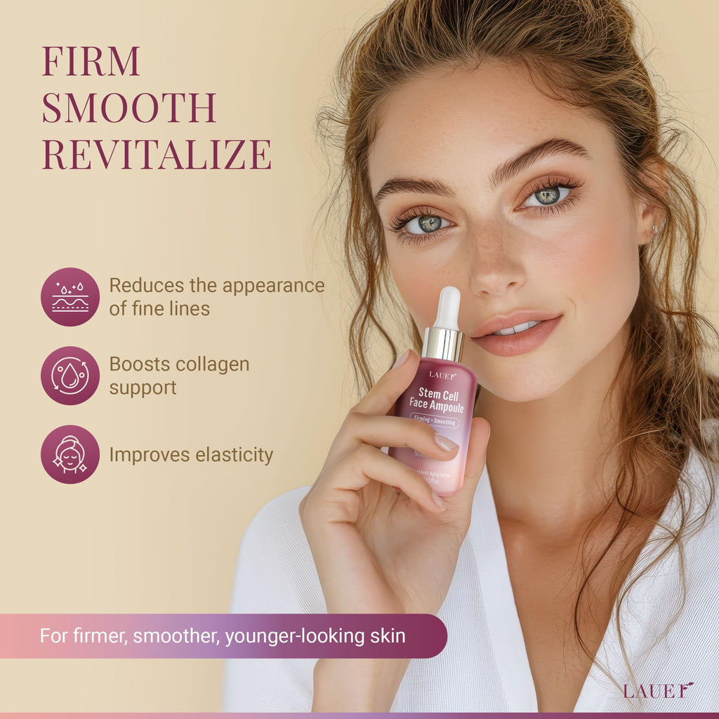 Lauer Cosmetic Stem Cell Face Ampoule – Firming & Smoothing Anti-Aging Serum