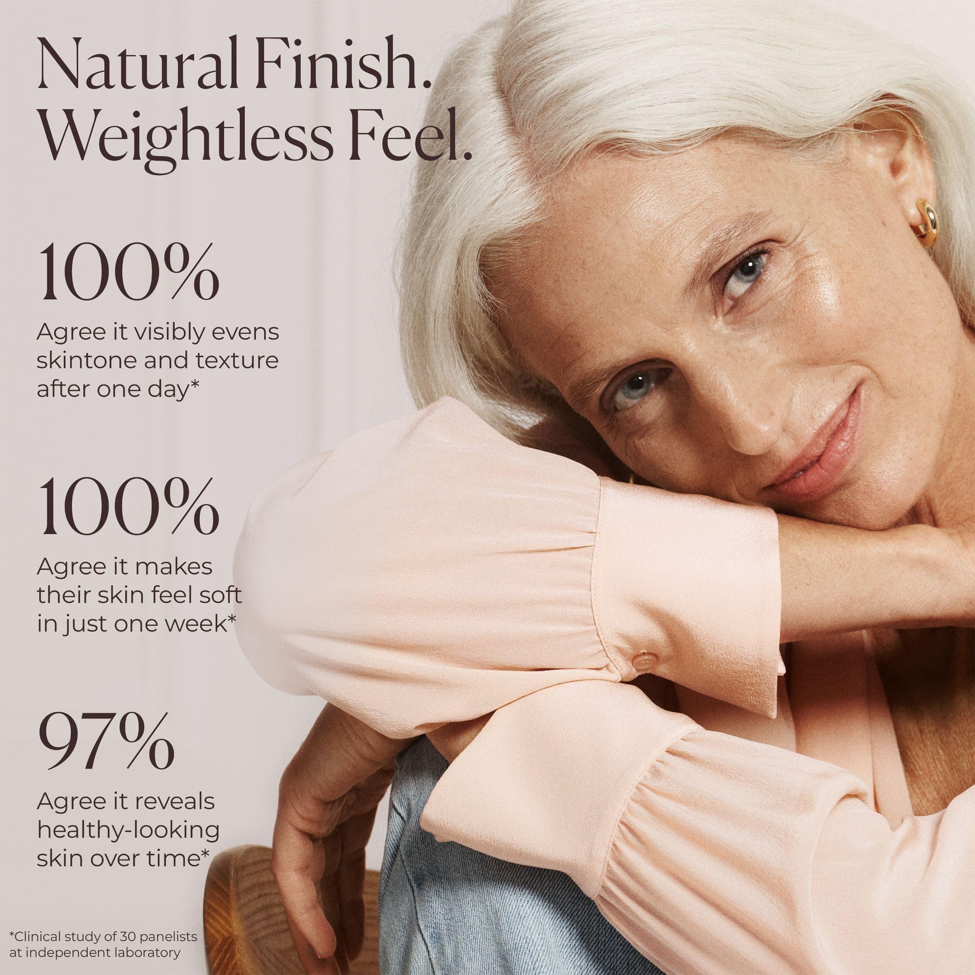 Laura Mercier Tinted Moisturizer Natural Dewy SPF 30 – 24HR Hydration, Sheer to Light Coverage, Sand