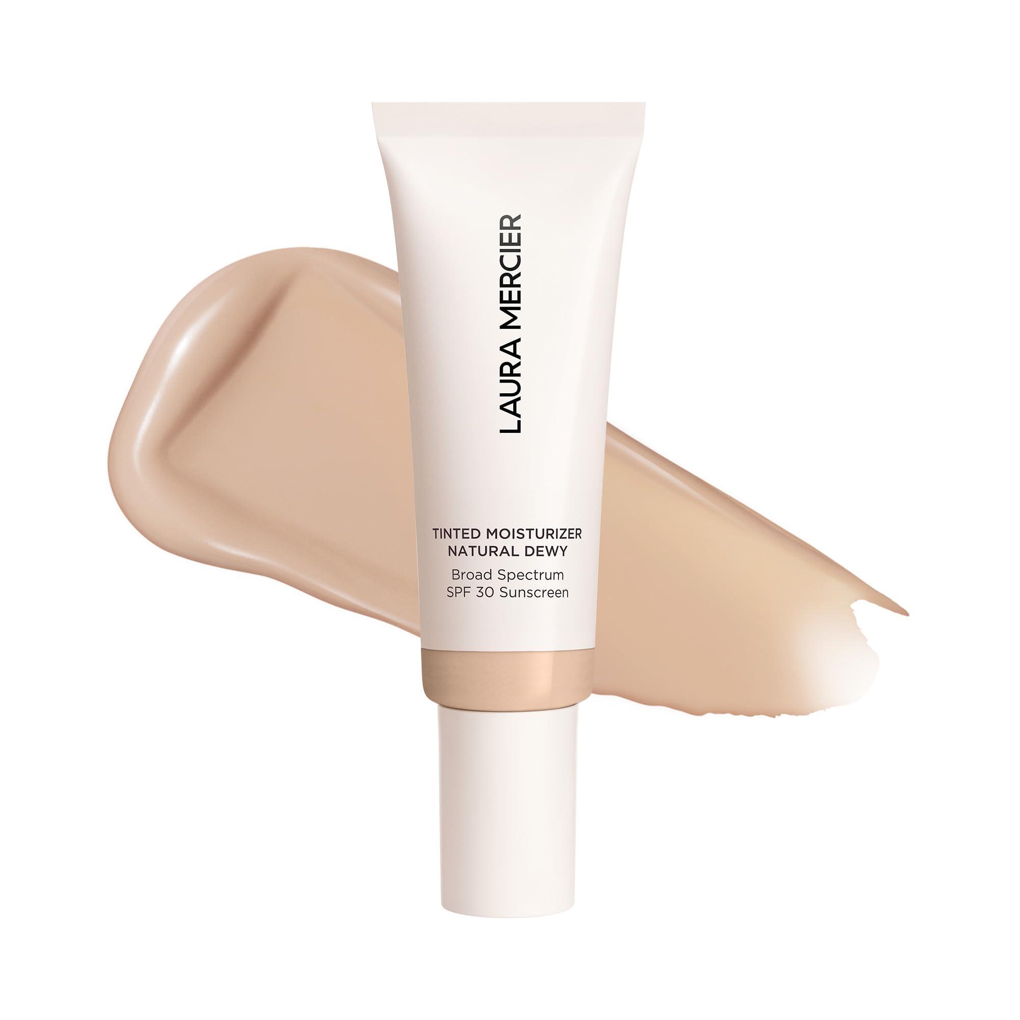 Laura Mercier Tinted Moisturizer Natural Dewy SPF 30 (Cameo) – 24HR Hydration & Sheer to Light Buildable Coverage